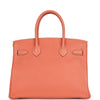 Pre-owned Hermes Birkin 30 Crevette Clemence Gold Hardware