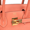 Pre-owned Hermes Birkin 30 Crevette Clemence Gold Hardware