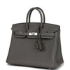 Hermes Birkin 25 Gris Meyer Togo Palladium Hardware
