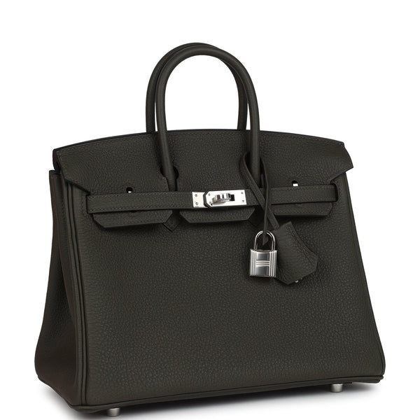 Hermes Birkin 25 Vert de Gris Togo Palladium Hardware