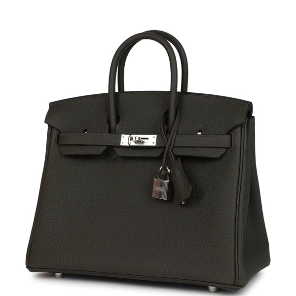 Hermes Birkin 25 Vert de Gris Togo Palladium Hardware