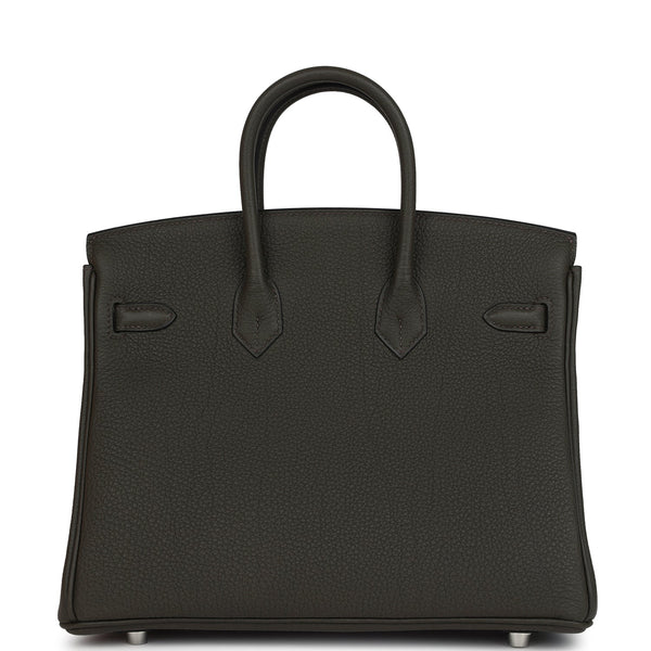 Hermes Birkin 25 Vert de Gris Togo Palladium Hardware
