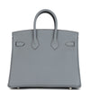 Hermes Birkin 25 Gris Pantin Togo Palladium Hardware