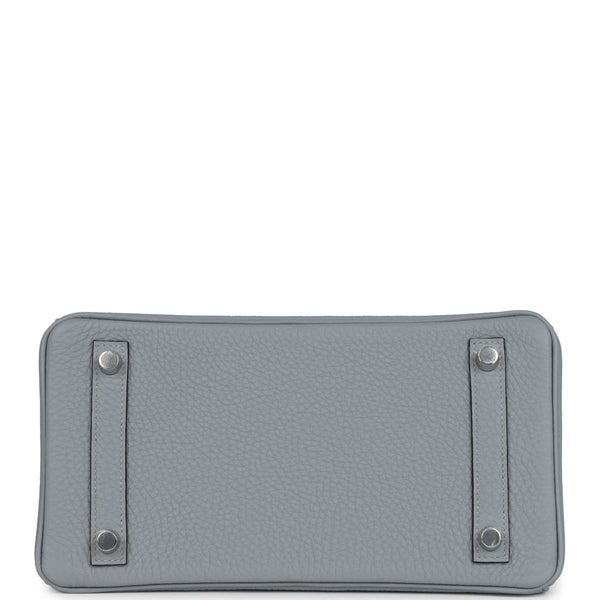 Hermes Birkin 25 Gris Pantin Togo Palladium Hardware