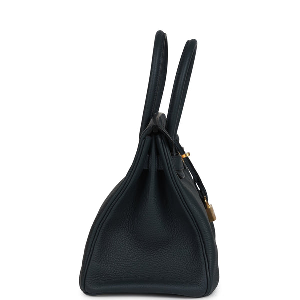 Hermes Birkin 30 Vert Rousseau Togo Gold Hardware