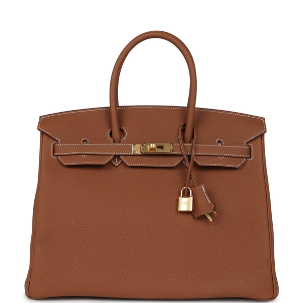 Hermes Birkin 35 Gold Togo Gold Hardware