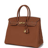 Hermes Birkin 35 Gold Togo Gold Hardware