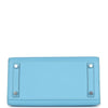 Hermes Birkin Sellier 25 Celeste Epsom Palladium Hardware