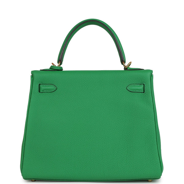 Hermes Kelly Retourne 25 Bambou Togo Gold Hardware