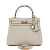 Hermes Kelly Retourne 25 Beton Togo Gold Hardware