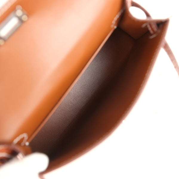 Hermes Kelly Sellier 20 Fauve Matte Alligator Barenia Palladium Hardware