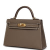 Hermes Kelly Sellier 20 Etoupe Epsom Gold Hardware