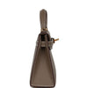 Hermes Kelly Sellier 20 Etoupe Epsom Gold Hardware