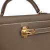 Hermes Kelly Sellier 20 Etoupe Epsom Gold Hardware