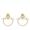 Hermes 18K Rose Gold Loop Earrings Small Model