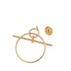 Hermes 18K Rose Gold Loop Earrings Small Model