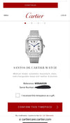 Cartier Santos De Cartier MEDIUM 2024 NEW FULL SE