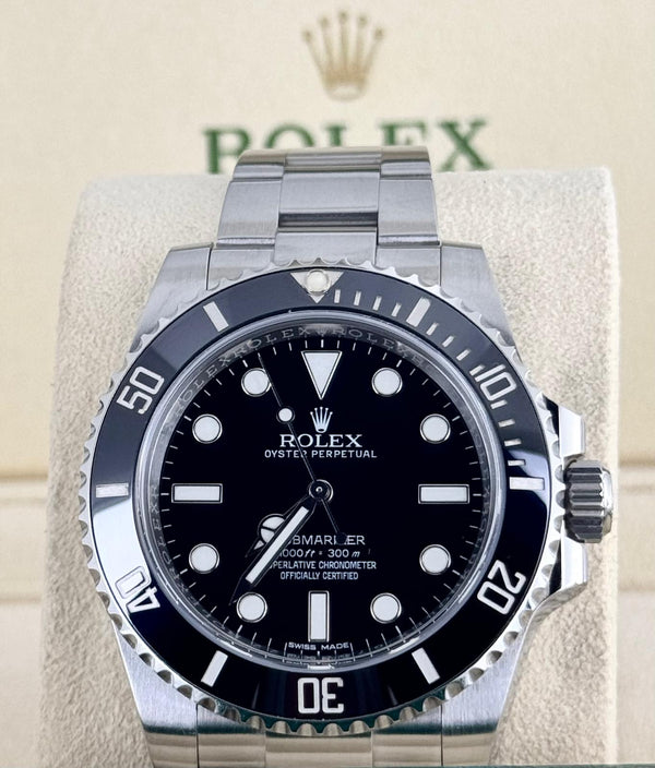 Submariner (No Date) Certified NODATE 2014 Box Papers like new