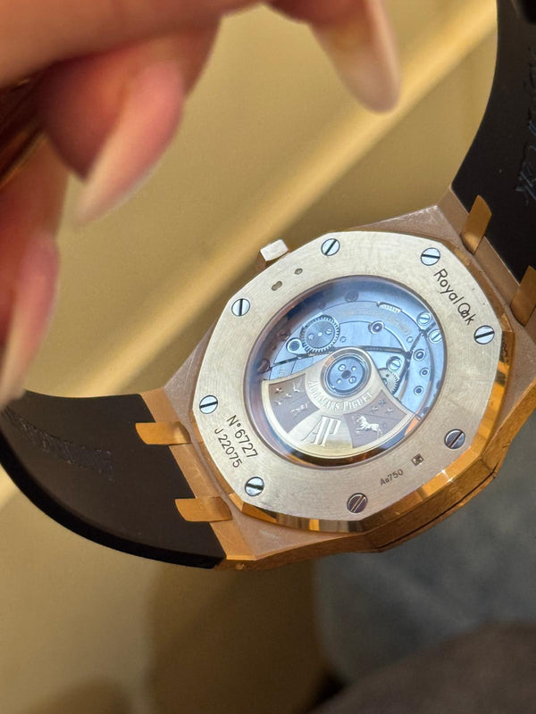 Royal Oak Selfwinding 41mm Rose Gold With Box NEVER POLISHED