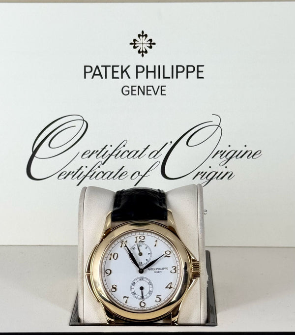 Travel Time 18K Yellow Gold Box and Papers Like New Service Best Price