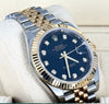 Datejust 41 Diamonds Black Dial Steel and Gold 18k Like New