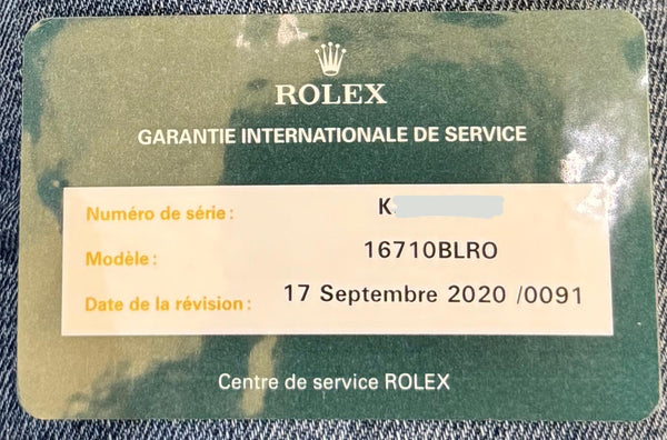 GMT-Master II Pepsi Extra Full Set After Service By Rolex Beautiful Patina