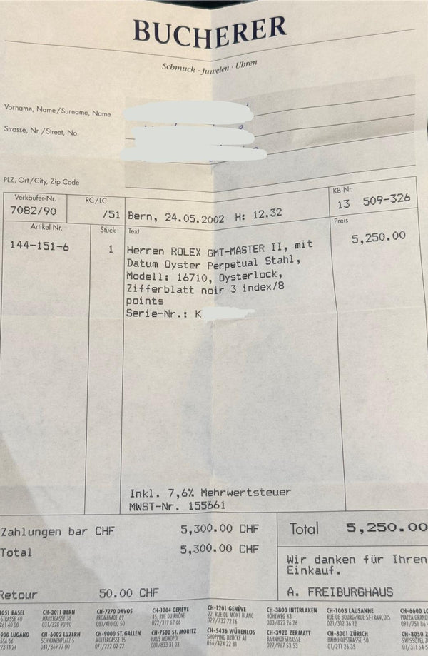 GMT-Master II Pepsi Extra Full Set After Service By Rolex Beautiful Patina