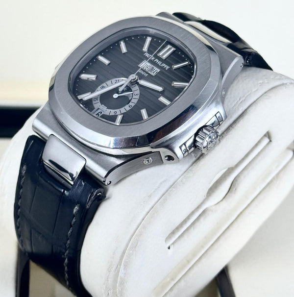 Patek Philippe Nautilus Triple Calendar Moon Phase 2014 Full Set