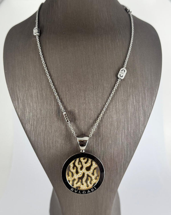 Bulgary Sun Chain and Pendant 18k