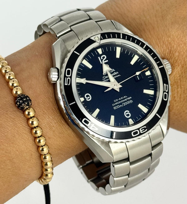 Omega Seamaster Planet Ocean Box And Papers Extra Leather Strap