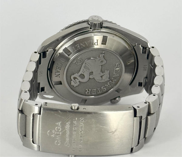 Omega Seamaster Planet Ocean Box And Papers Extra Leather Strap