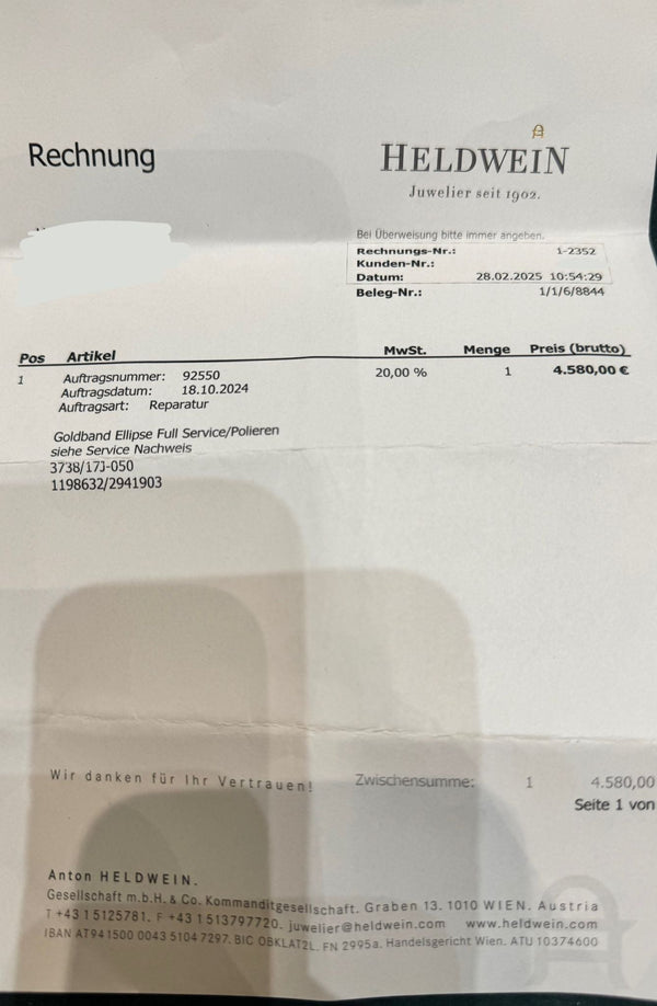 Patek Philippe Golden Ellipse 3738 J After Full Service By Patek Philippe