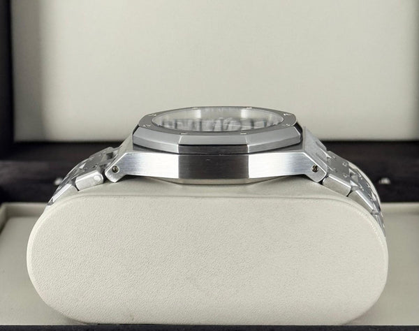 Audemars Piguet Royal Oak Chronograph Kasparov 39 mm Blue Dial After Service with Archive Papers 25860 ST