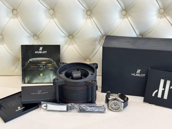 Hublot Big Bang Ferrari Extra Full Set with Winding Box Limited Edition Mint Condition Collector