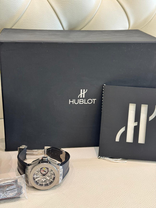 Hublot Big Bang Ferrari Extra Full Set with Winding Box Limited Edition Mint Condition Collector
