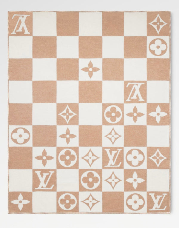 BLANKET MONOGRAM Beige