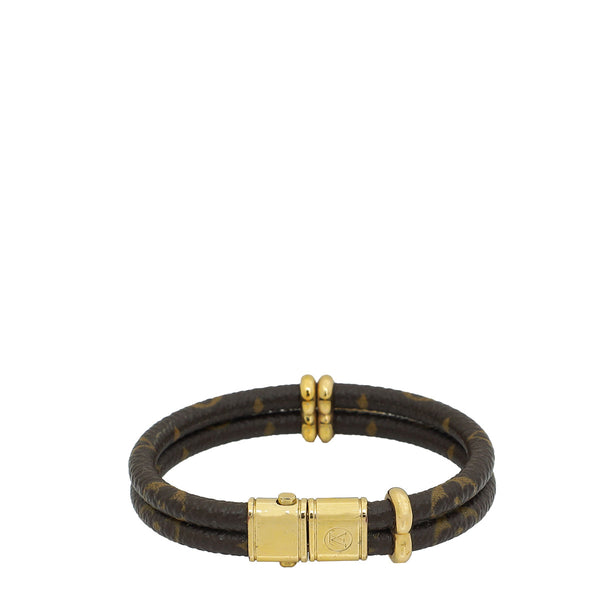 Louis Vuitton Monogram Ebene Keep It Bracelet 19