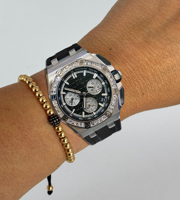 Royal Oak Offshore Chronograph White Gold Baguette Bezel