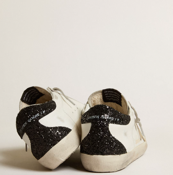 Super-Star Donna con stella oro e talloncino in glitter nero "ULTIMI PEZZI"