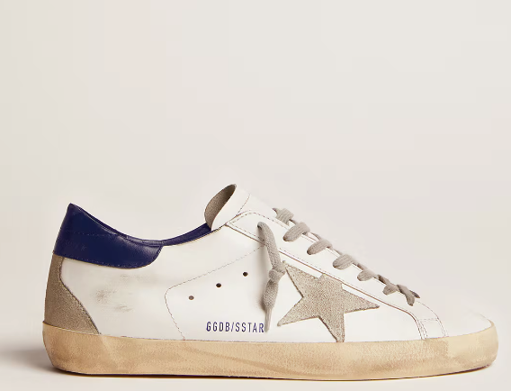 Super-Star con stella in suede e talloncino blu "ULTIMI PEZZI"