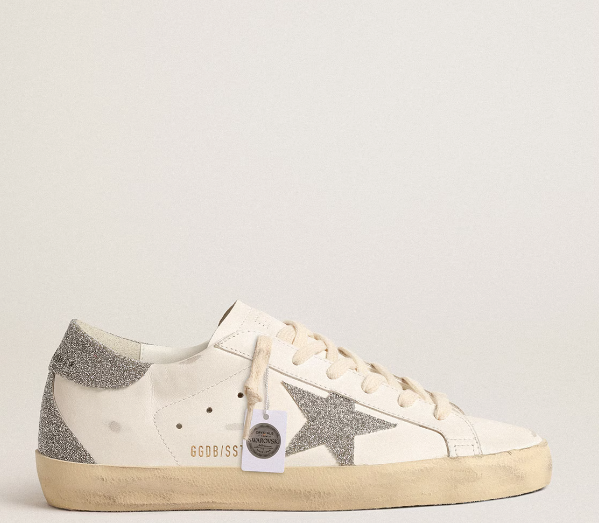 Super-Star Woman with star and heel in silver Swarovski crystals