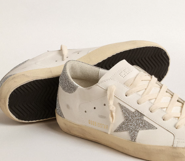 Super-Star Woman with star and heel in silver Swarovski crystals