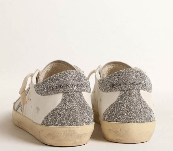 Super-Star Woman with star and heel in silver Swarovski crystals