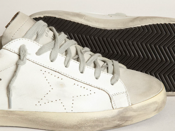 Super-Star with perforated star and ice-gray heel tab "LAST PIECES"