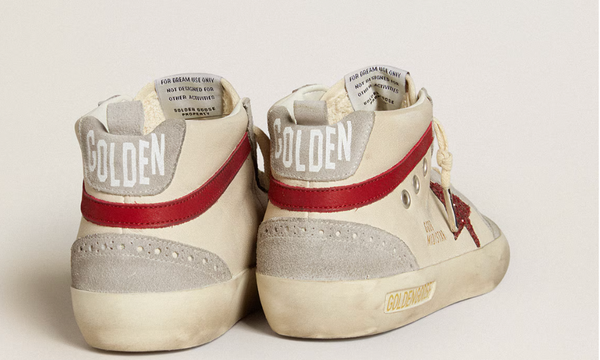 Super-Star Donna in white nubuck and Swarovski crystals