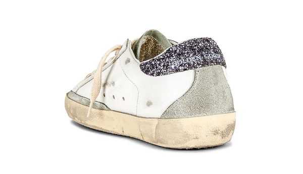 Golden Goose Super-Star Sneaker in White, Ice, & Gray "LAST PIECES"