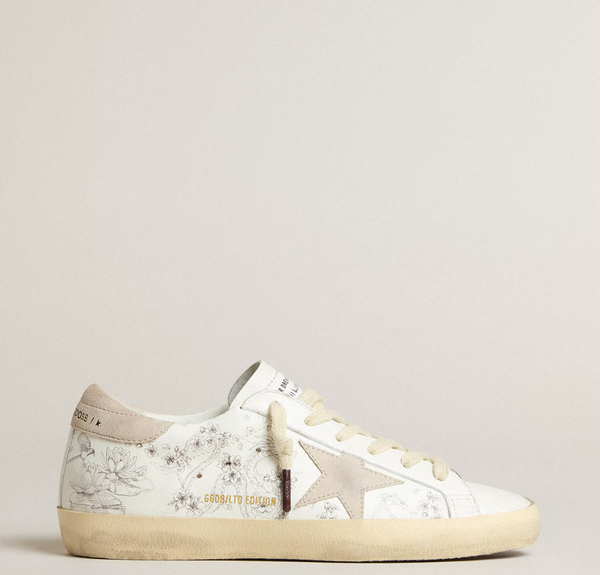 Super-Star LTD CNY in white leather with lettering on the upper "LIMITED"