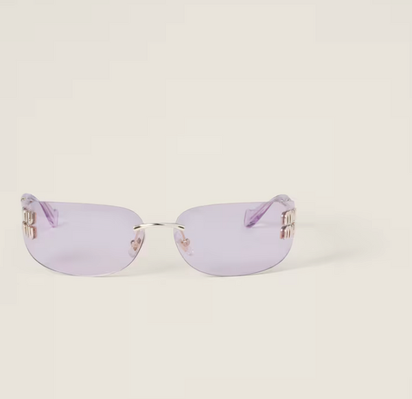 Occhiali da sole Miu Miu Logo lenti rosa chiaro