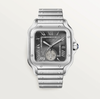 Cartier Santos de Cartier Dual Time Large 40mm Steel Automatic Anthracite Dial