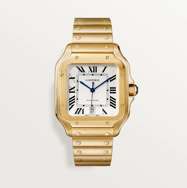 Santos de Cartier Large Model Yellow Gold Automatic Watch